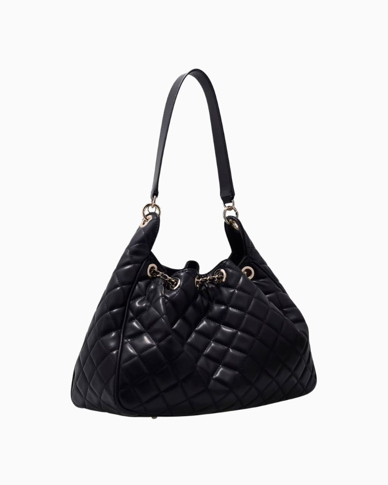 Guess Juliet Hobo Bag in black back view