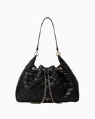 Guess Juliet Hobo Bag in black front view