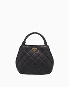 Guess Juliet Mini Satchel Bag in black front view