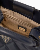 Guess Juliet Mini Satchel Bag in black interior view