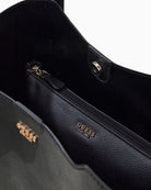 Guess Melody 2 In 1 Tote Bag in Black interior detail