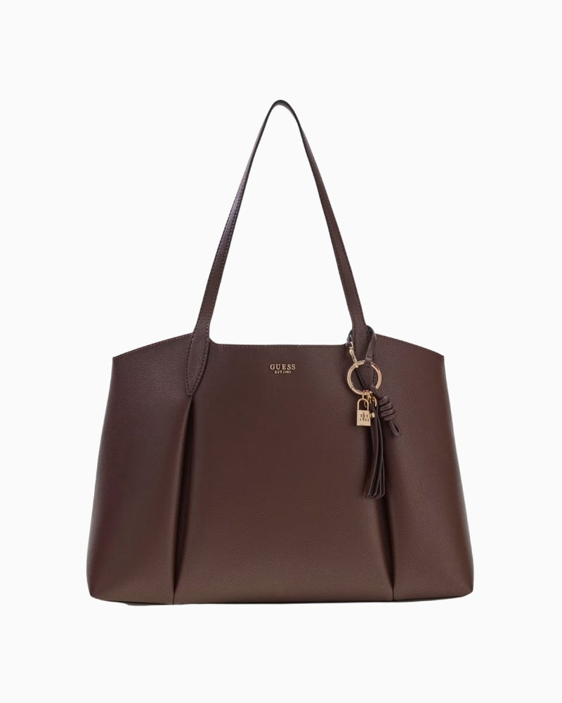 Guess Melody 2 in 1 Tote in brown front view
