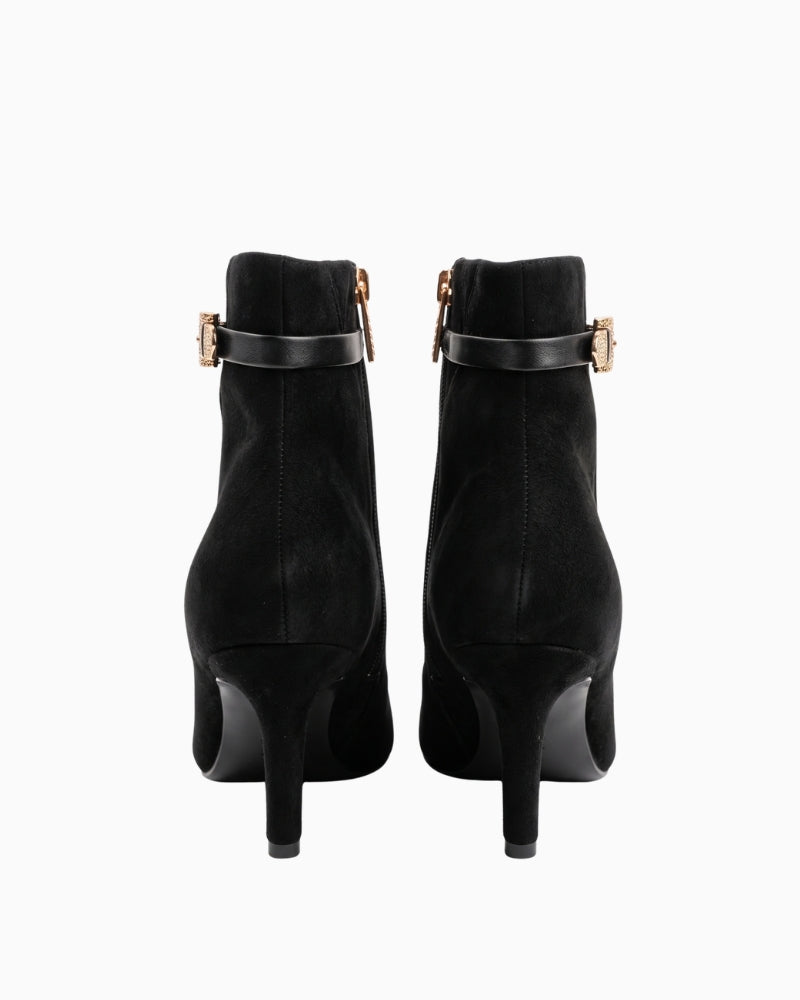Guess Otis Suede Boots in black back view