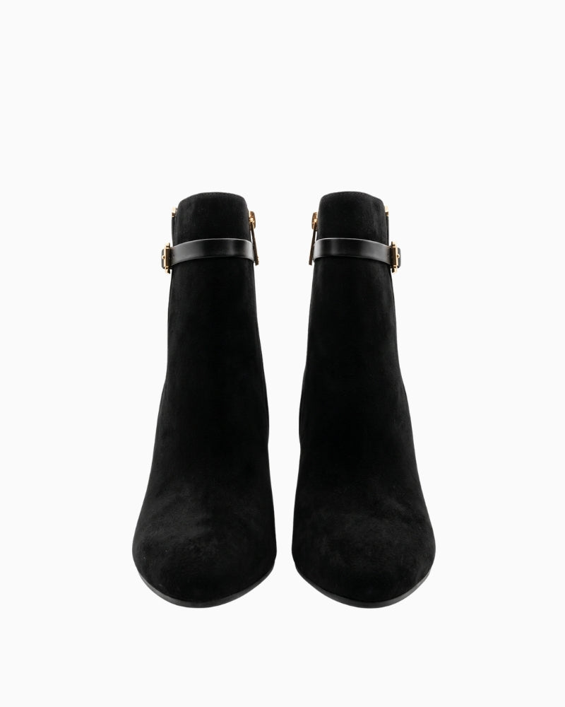 Guess Otis Suede Boots in black front view