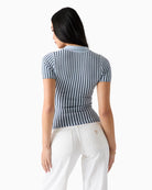 Guess Polo Lace-Up Regina sweater blue back view