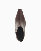 Guess Raffa Boots in burgundy patent leather top view