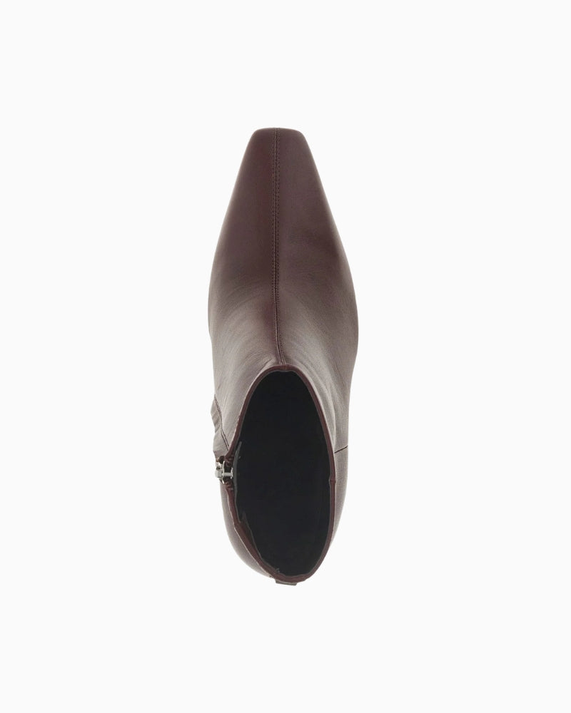 Guess Raffa Boots in burgundy patent leather top view