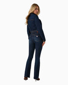 Guess Sexy Flare Jeans in Dark Denim back view