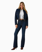 Guess Sexy Flare Jeans in Dark Denim front view