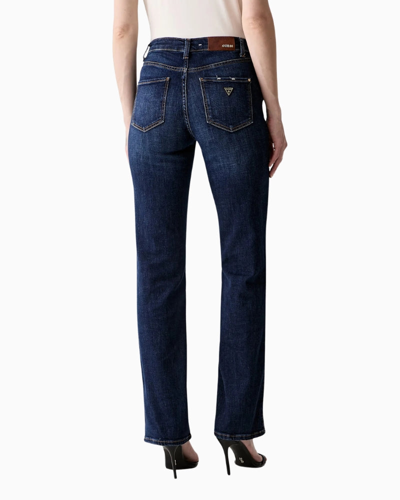 Guess Sexy Straight Jeans in Dark Denim back view