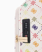 Guess Silia 18 In 8-Wheeler Trolley in multi, hardware detail