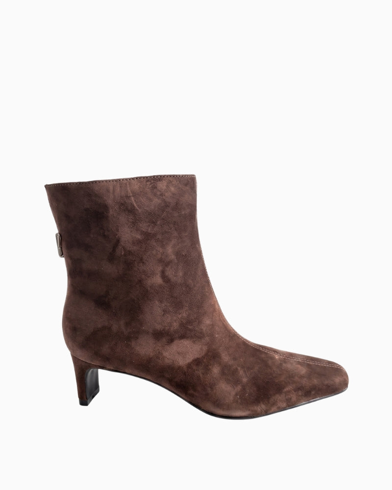 Guess Sirens Ankle Boots in Brown side view