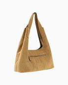 Guess Sunset Hobo Bag in Tan back view