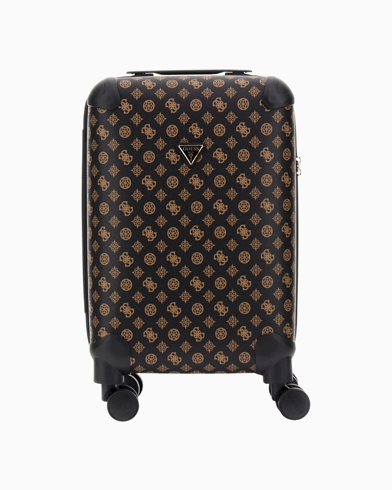 Front view of Wilder Guess cabin suitcase with triangle logo