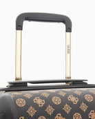 Top handle and zip closure detail on Guess Wilder travel case