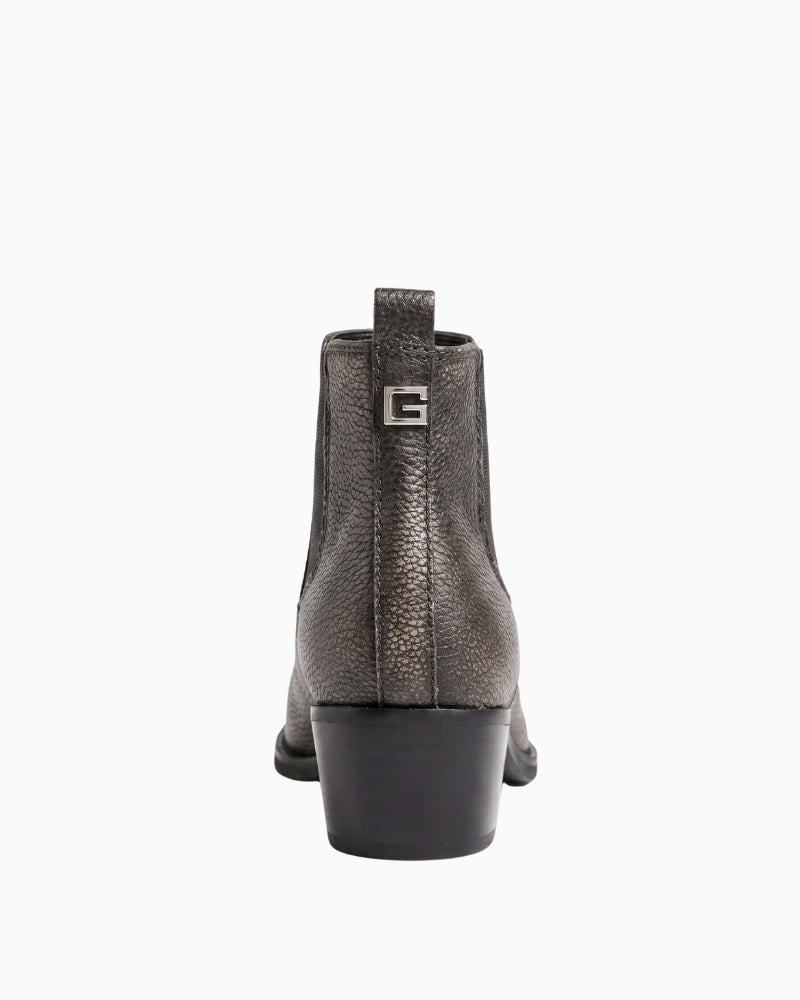 Guess Wynie Leather Boot in Black back view