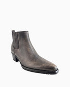 Guess Wynie Leather Boot in Black front view