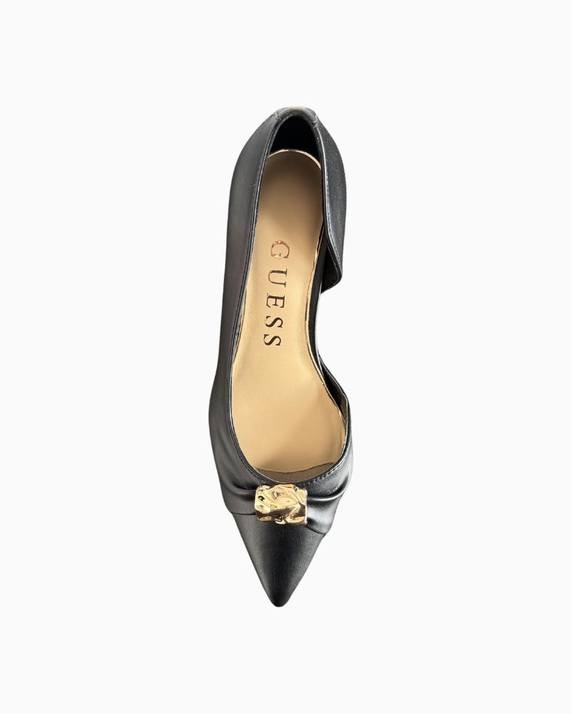 Guess Yadina Court Shoes in Black top view