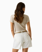 Guess slim fit knit top cream back view