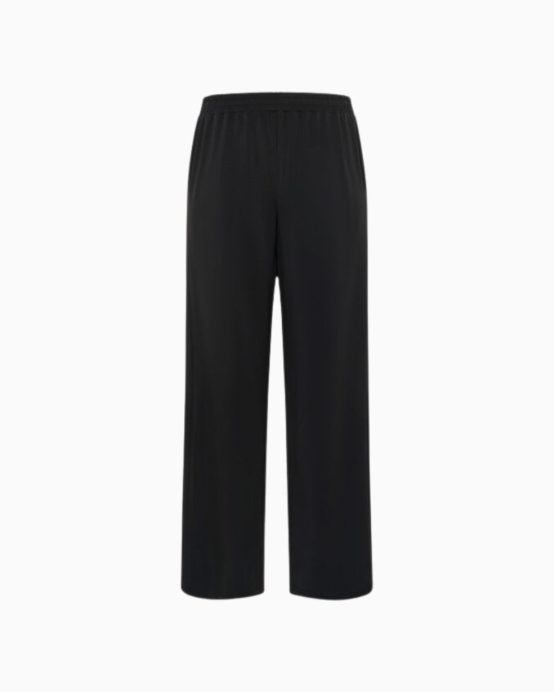 Helle wide pants black back view relaxed fit