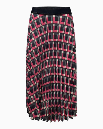 Faber Woman- Pleated Midi Skirt