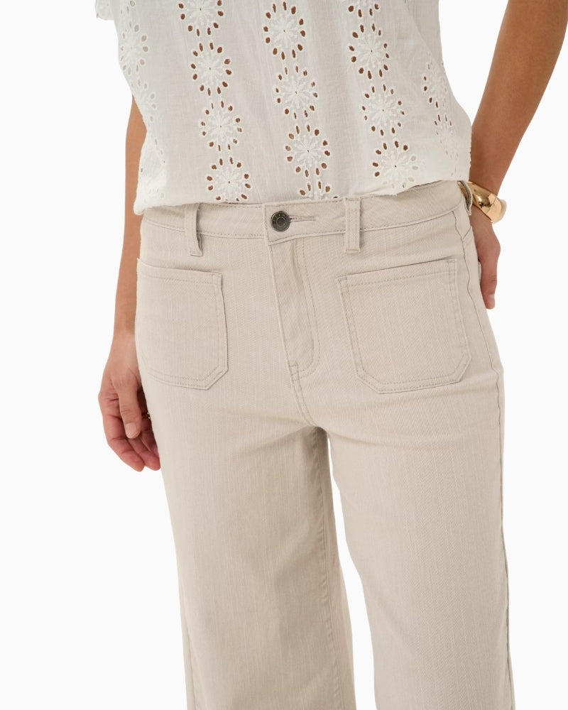 Kaffe Abrook jeans front patch pocket detail – Áines Boutique