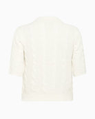 Kaffe Blair cable knit cardigan back view white background – Áines Boutique