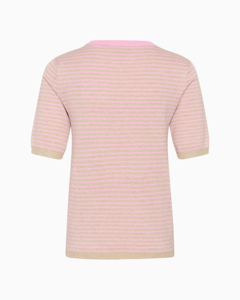 Kaffe Kalizza striped pullover back view white background – Áines Boutique