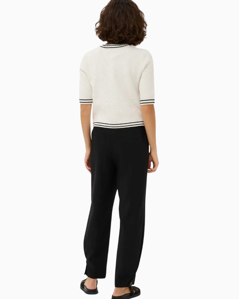 Kaffe Acoco Knit Cardigan chalk back view