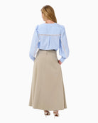 Kaffe Ajada Blouse blue stripe back view