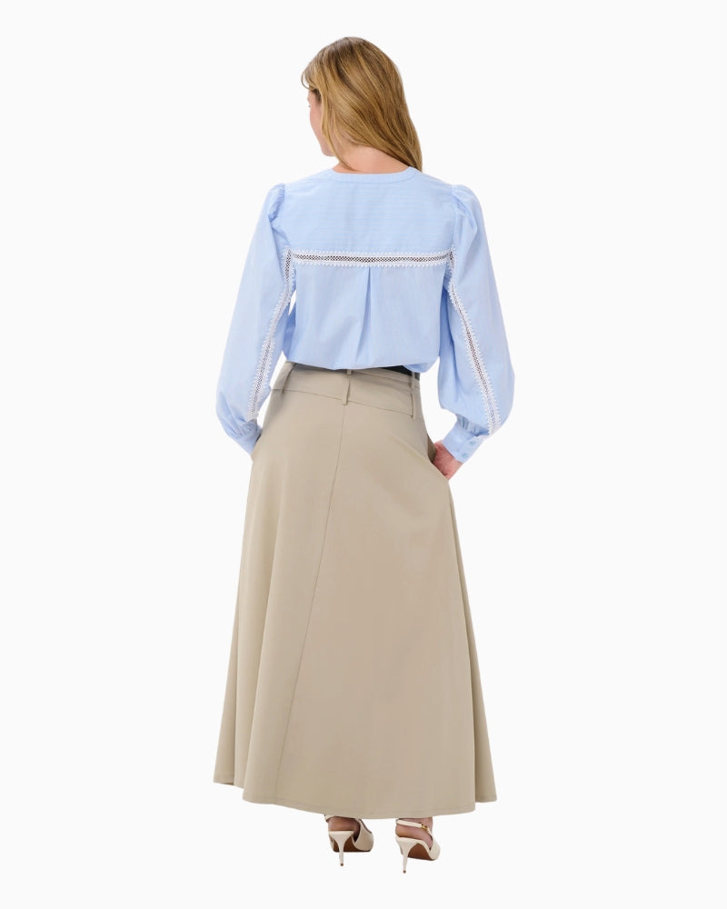 Kaffe Ajada Blouse blue stripe back view