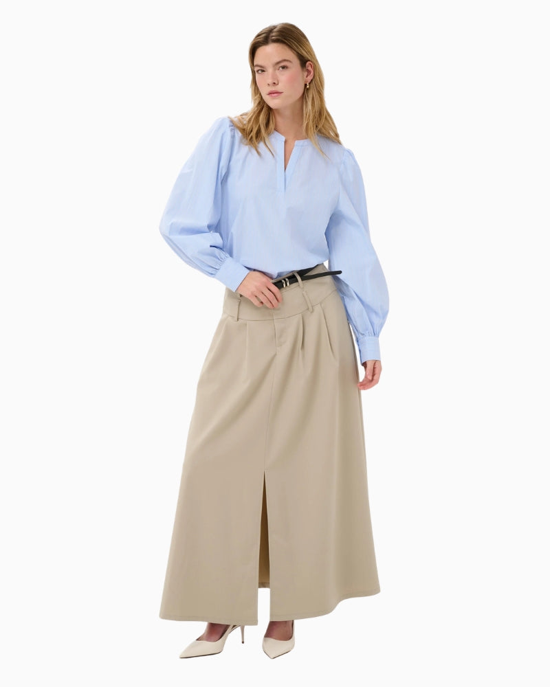 Kaffe Ajada Blouse blue stripe sleeve detail