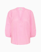 Kaffe KAPenelope blouse Pink Frosting front view