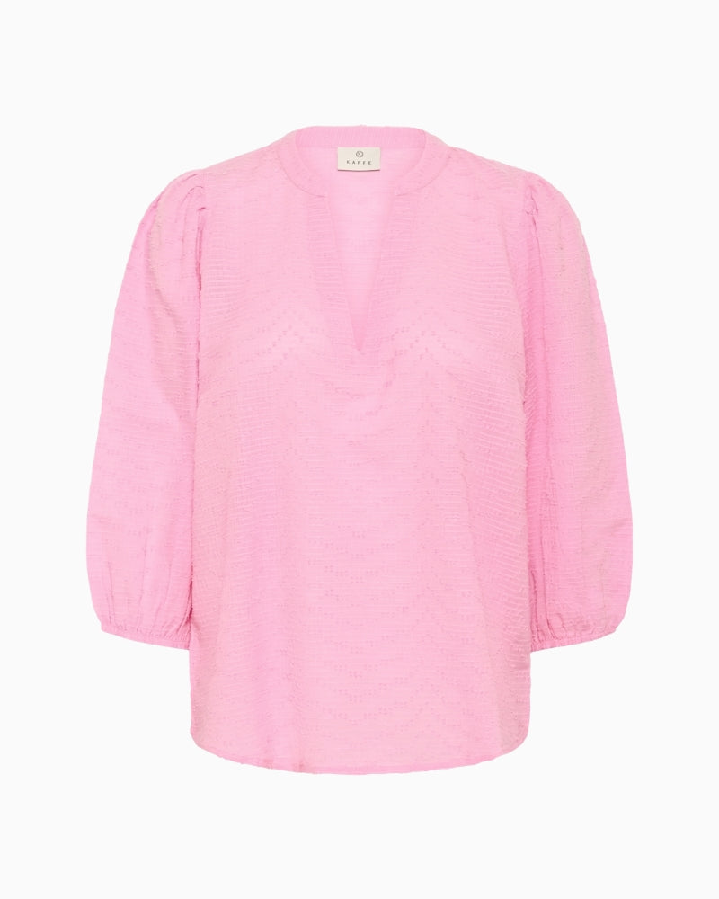 Kaffe KAPenelope blouse Pink Frosting front view