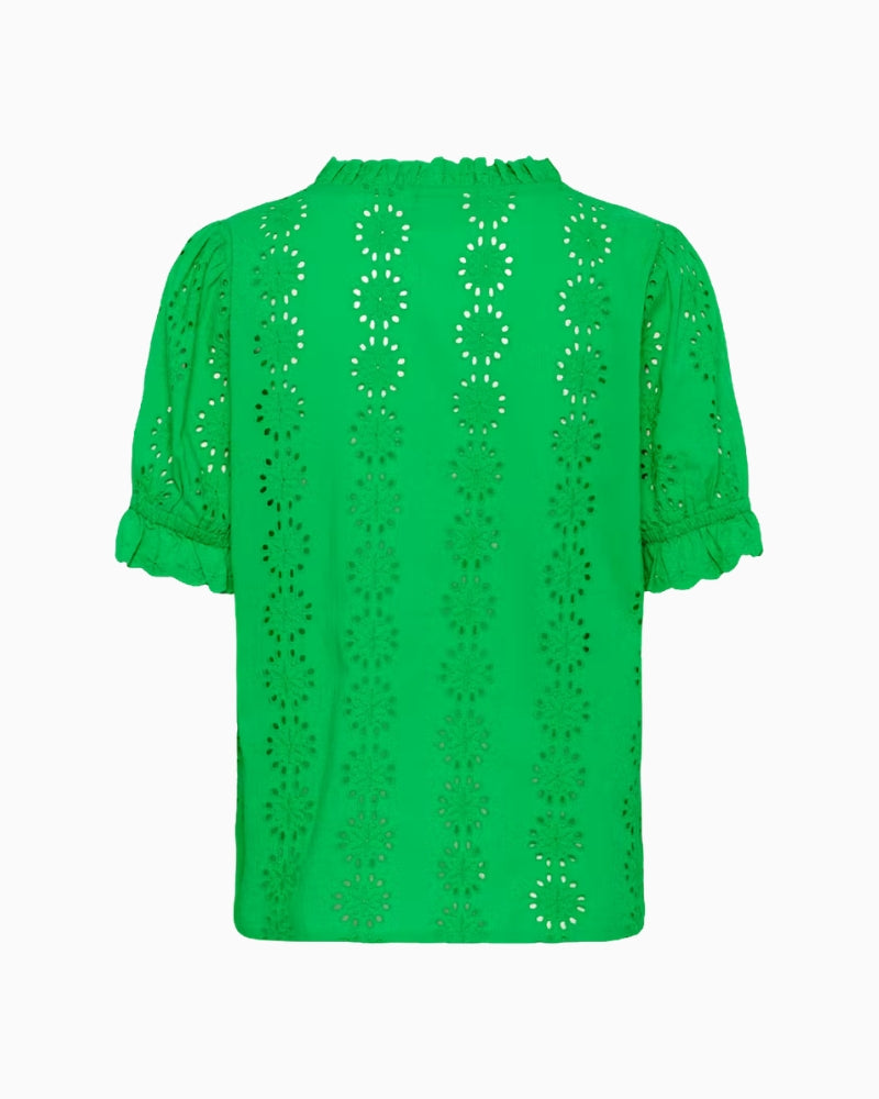 Kaffe KAdona Blouse in Green back view