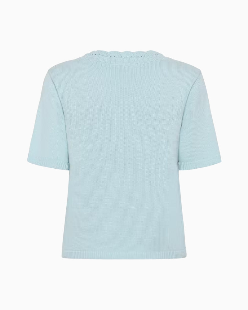 Kaffe KAliliana Pullover pale blue back view