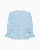 Kaffe KAmarlee Blouse in Pale Blue back view