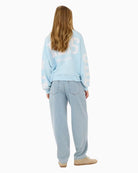 Kaffe KAminna Barrel Jeans in Light Denim back view