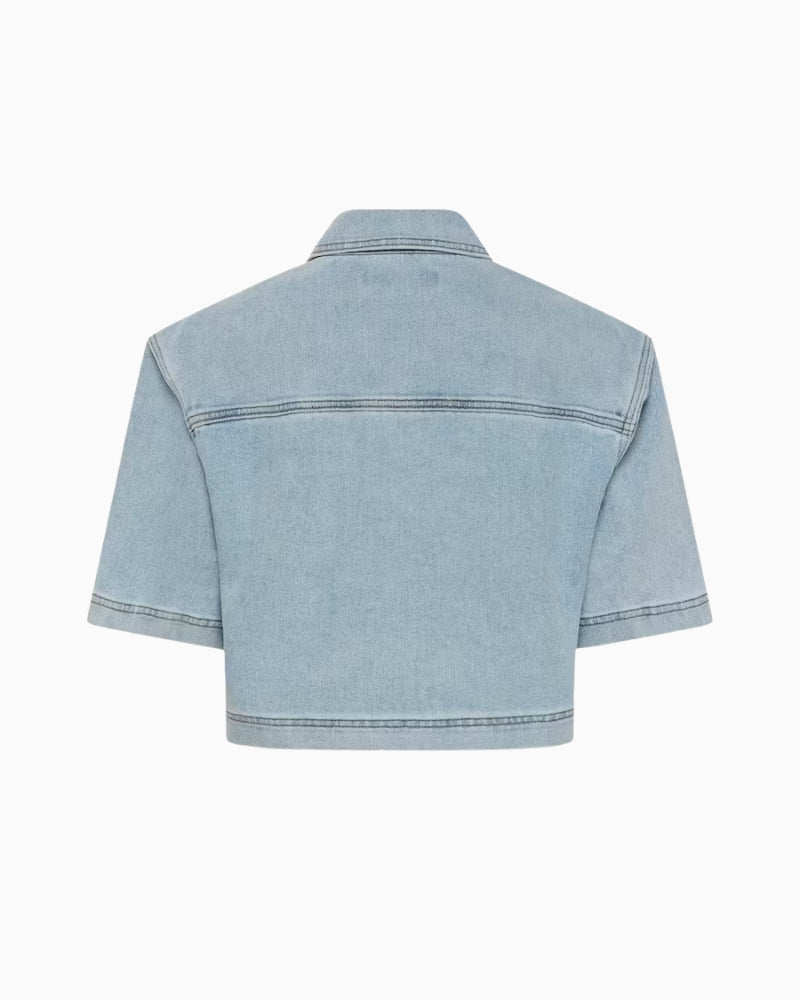 Kaffe KAminna Shirt light denim back