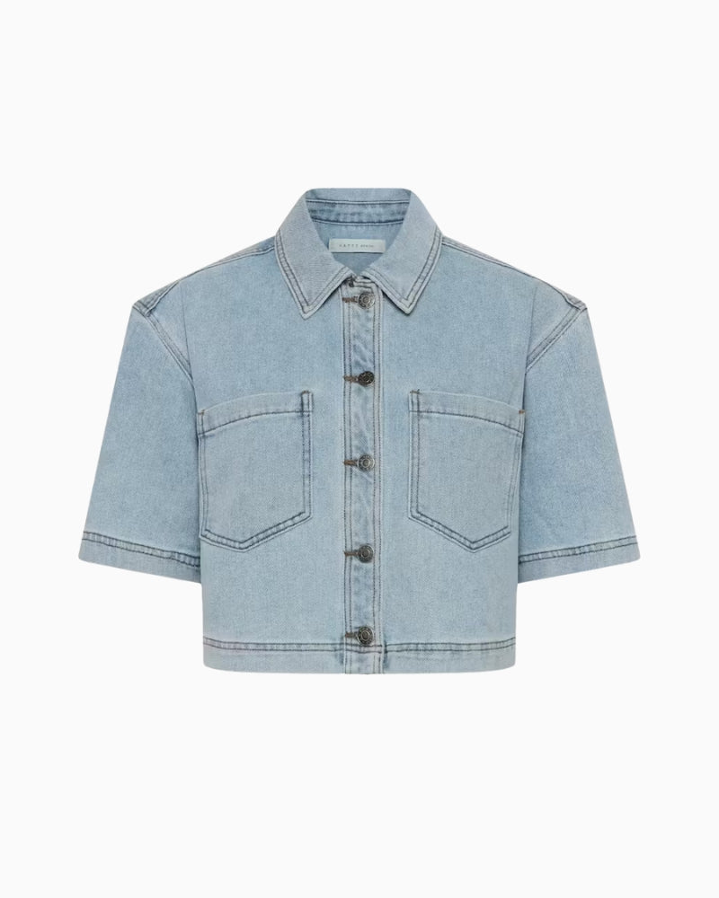 Kaffe KAminna Shirt light denim front