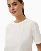 Kaffe KArosie T-shirt off white side view