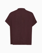 Kaffe Kamilia Linen Top Natural flat lay back view – Áines Boutique