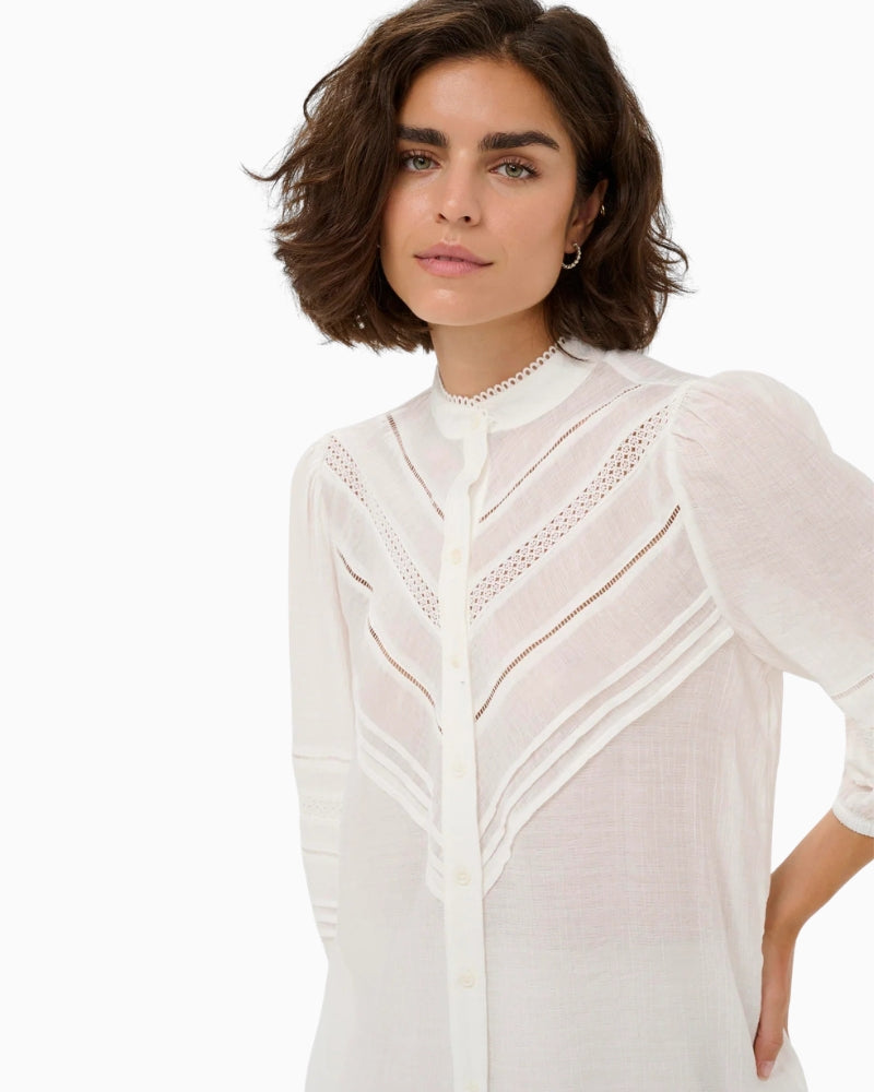 Kaffe Liva Shirt off white side view