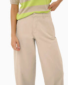 Kaffe Mette Barrel Pant beige front view