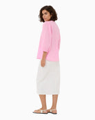 Kaffe Pink Frosting blouse back view