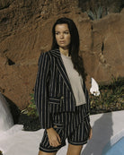 Kimara Dune Short in Navy full outfit view