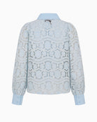 Kimara Fabienne blouse blue back view