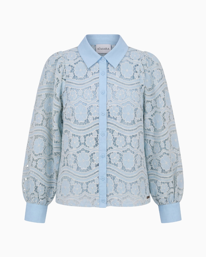 Kimara Fabienne blouse blue front view