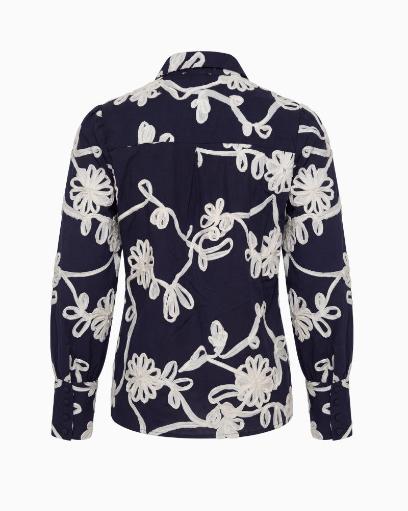 Kimara Jasmin blouse navy back view