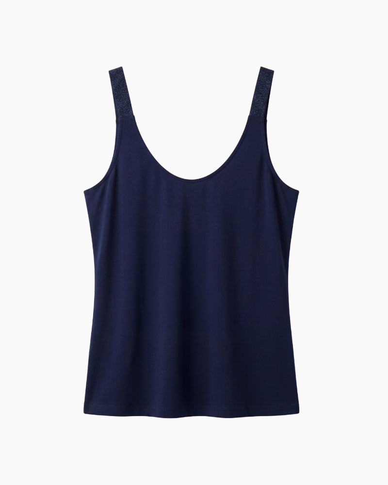 Kimara Josie navy fitted top back view